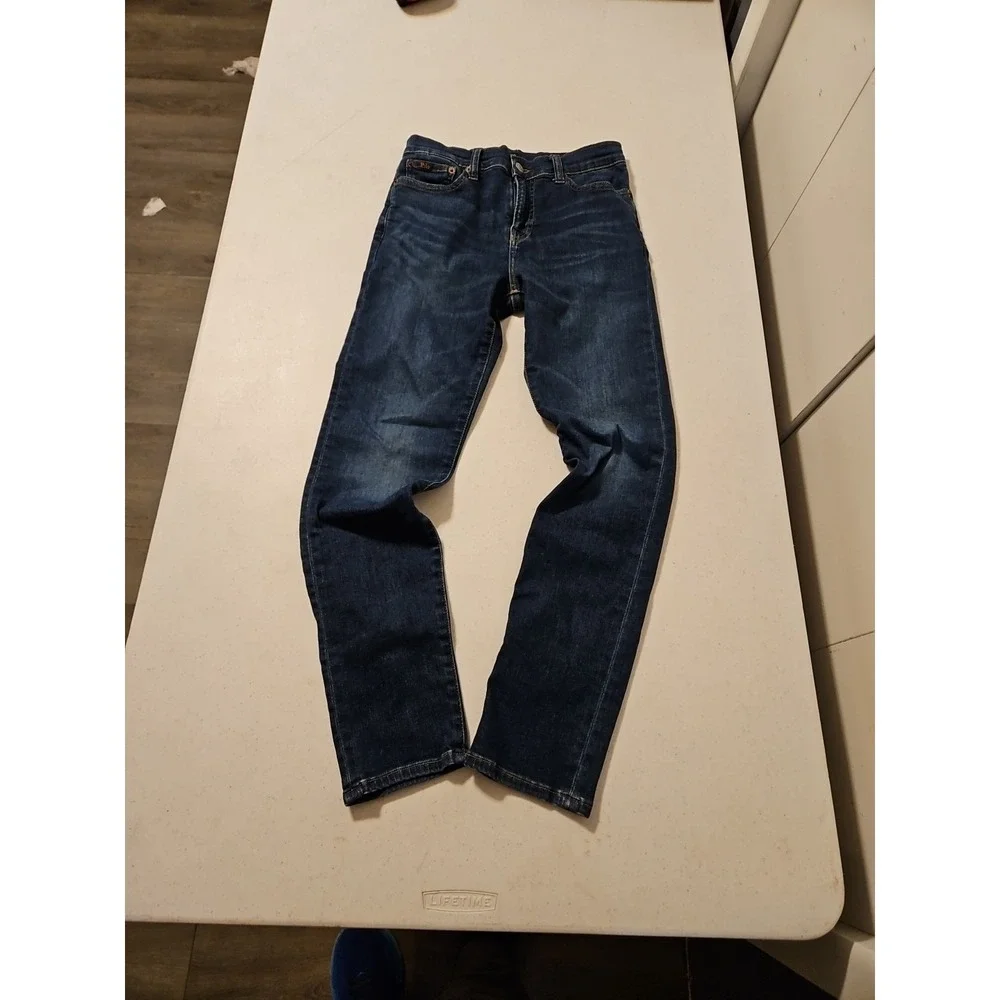 Polo Ralph Lauren Jeans Youth Size 14 Blue 'The Sullivan Slim' Distressed (A1031